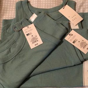 NWT Size M 2pk light Green women’s tank tops From a new day 2pack sold as set